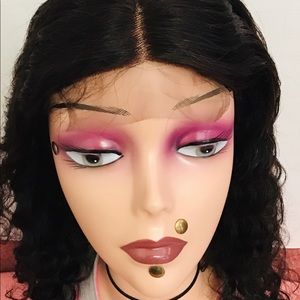 Lace Closure Wig Human Hair Water Wave 4x4 Lace 180 Density 16Inch